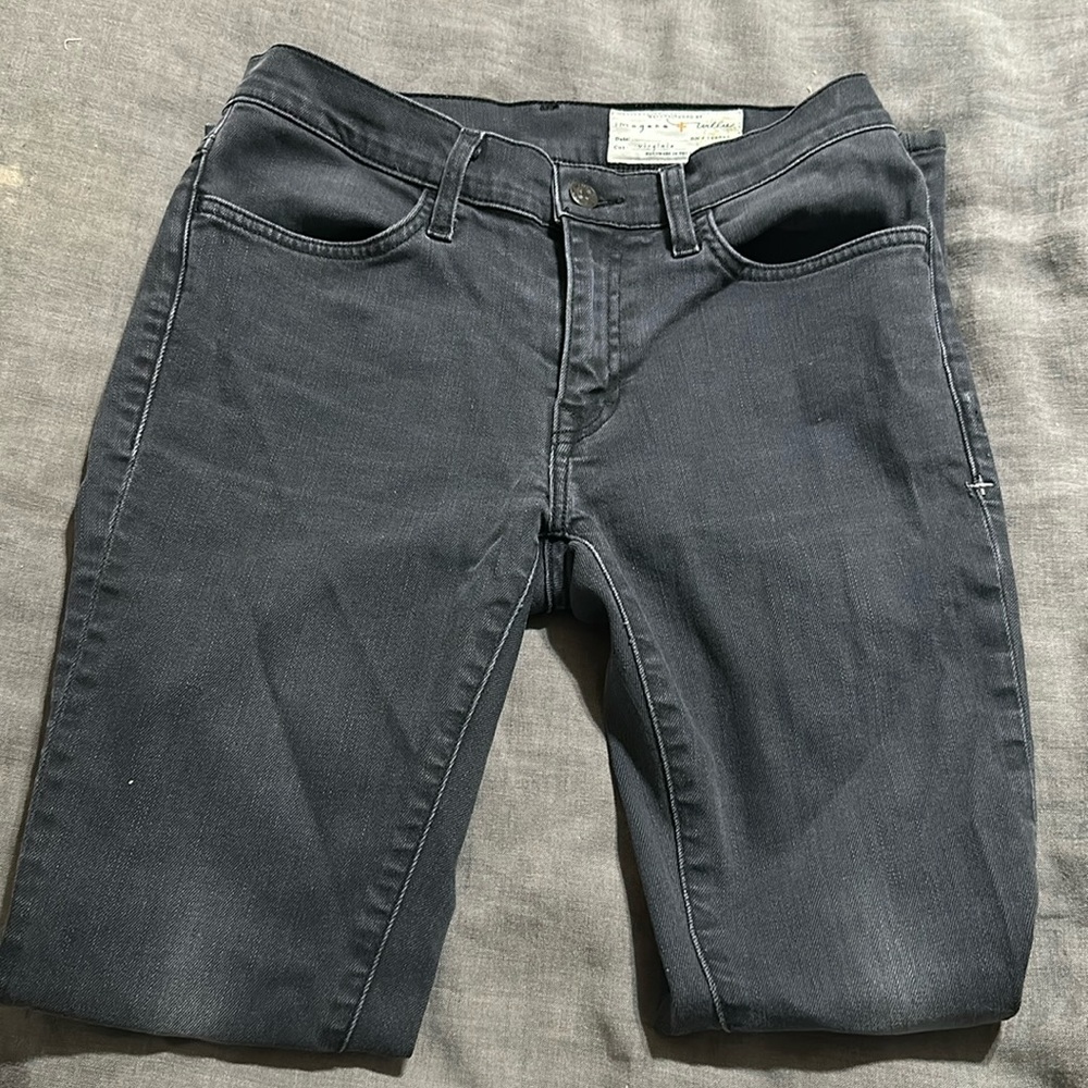 Imogene + Willie Virginia Slim dark grey Jeans 26
